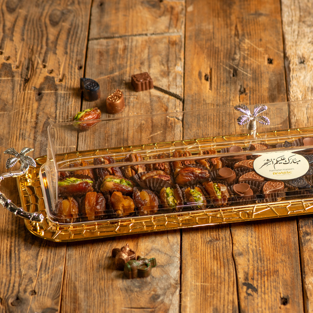 Large Rectangle Chocolate and Dates Tray