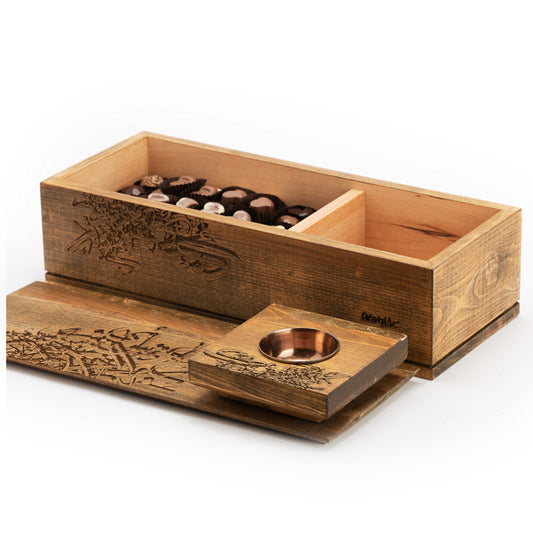 Small Wooden Luxury Gift Box with Mubkhar